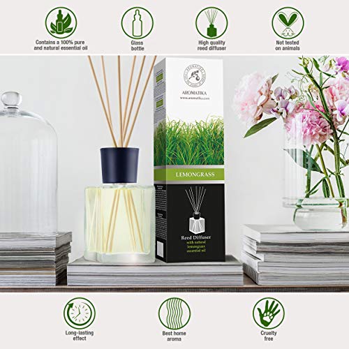 Lemongrass Reed Diffuser 17 Fl Oz - Fresh and Long Lasting