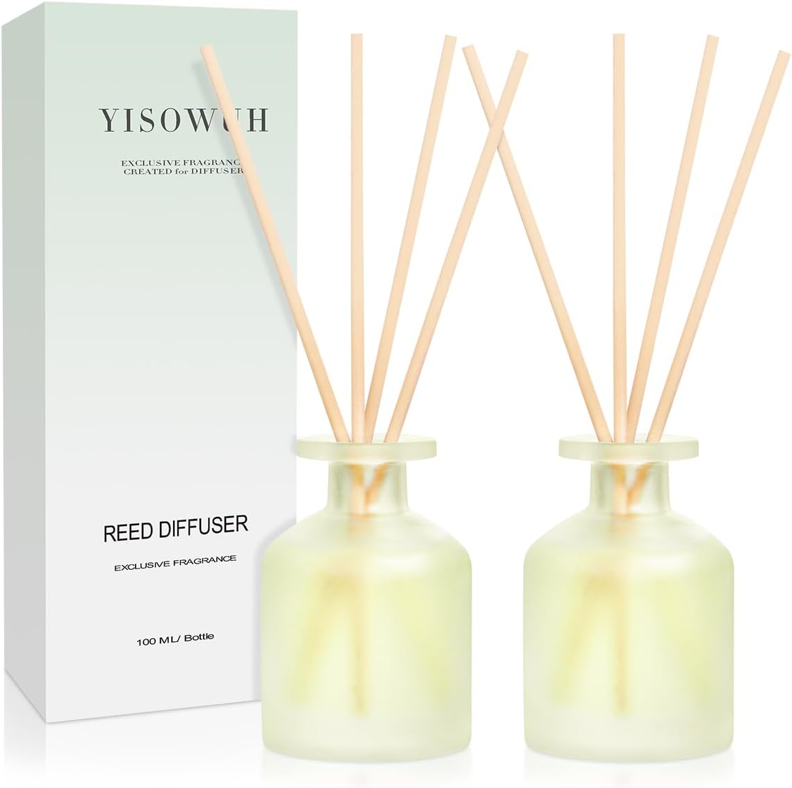 Jasmine Green Tea Reed Diffuser Set 2 Packs 16 Sticks