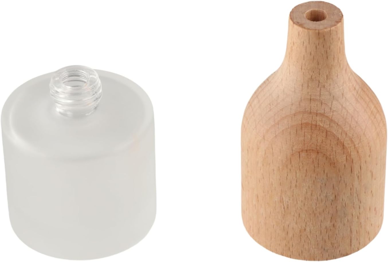 2pcs Glass Reed Diffuser Jars Empty Refillable Aromatherapy Bottles for Home Decor