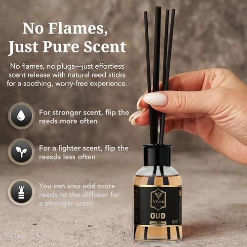 Vilara US Perfume Reed Diffuser Set Pack of 3 Mango Oud Istanbul