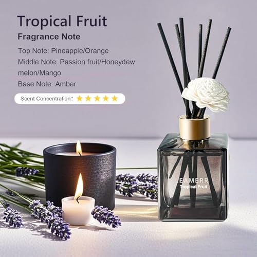 LEAMERR Tropical Fruit Reed Diffuser Set