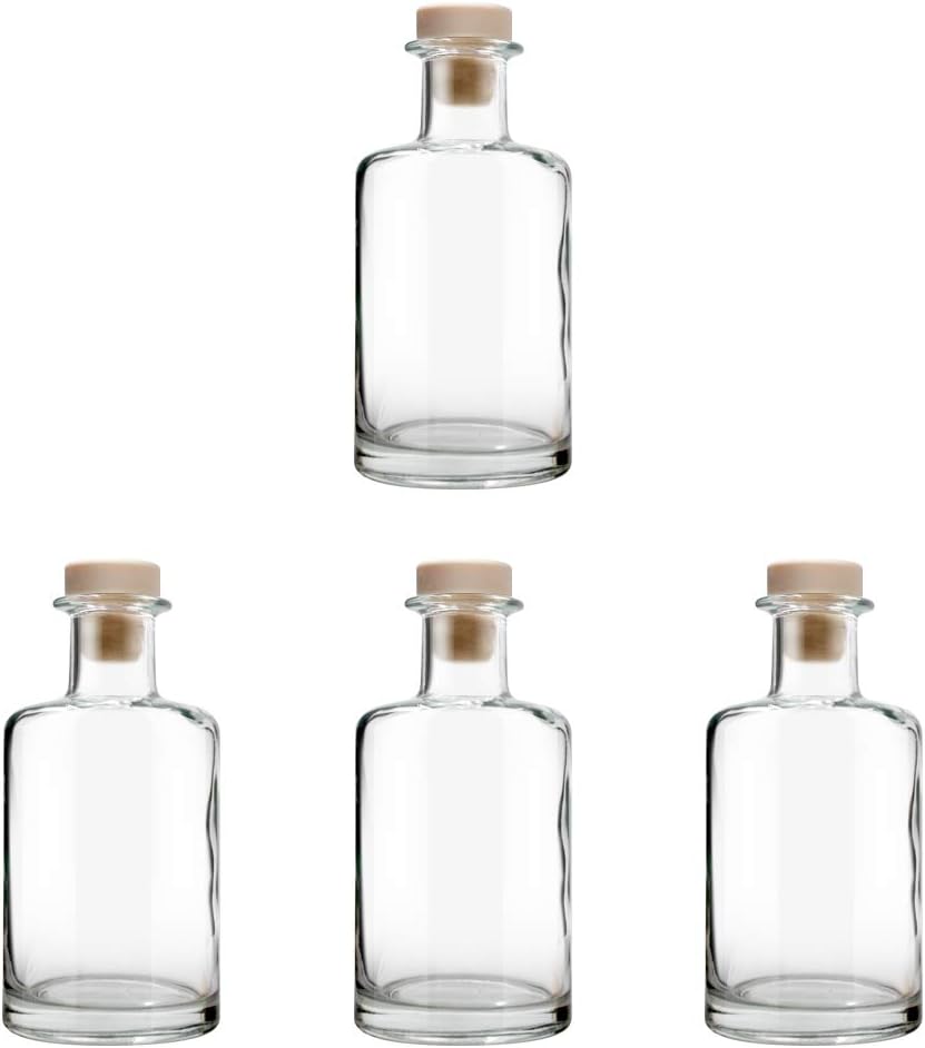 Feel Fragrance Glass Diffuser Bottles Set of 4 53 In High 240ml