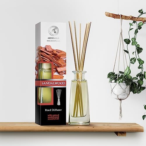 Sandalwood Reed Diffuser 34 Fl Oz - Natural Fragrance Set