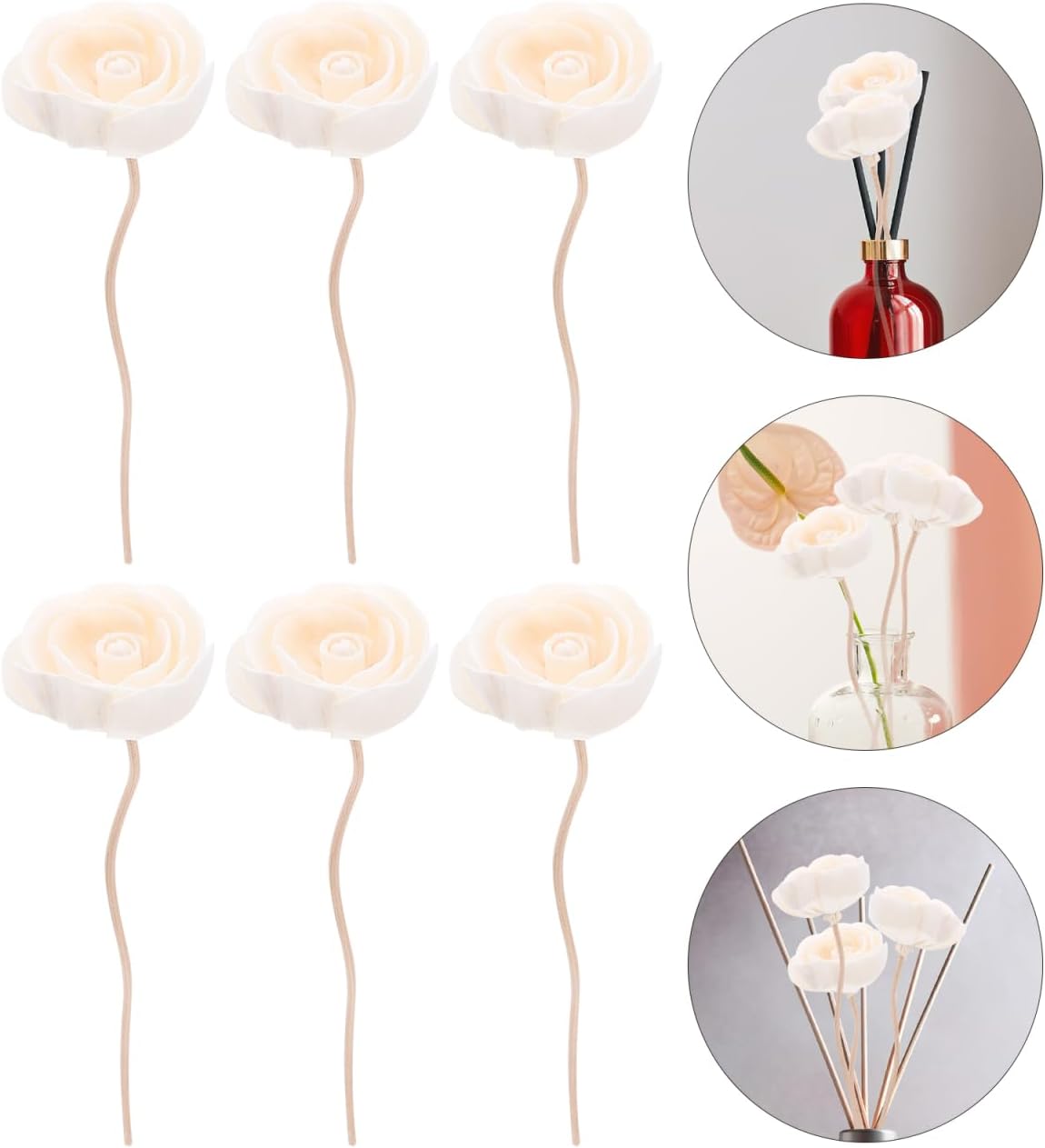 Garneck 10PCS Natural Rattan Diffuser Sticks
