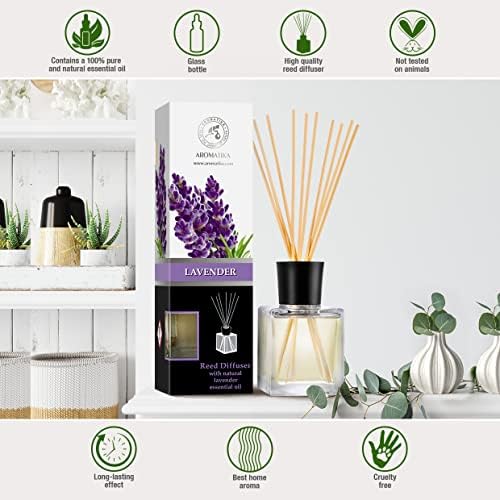 Lavender Reed Diffuser Set - 68 Fl Oz Natural Aroma