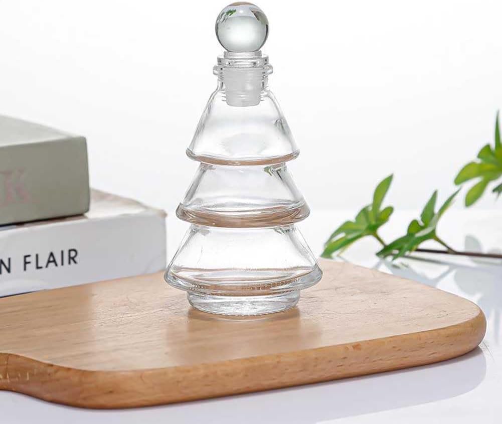 2 Pcs 80ML Glass Diffuser Bottles for Aromatherapy and Home Decor