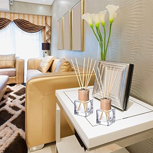 Roshtia 30 Piece Reed Diffuser Set with Wooden Caps and Rattan Sticks
