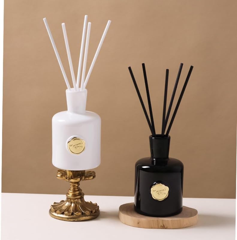 XEPTLE Reed Diffuser Set Oud Bergamot 704 oz with 5 Sticks Black