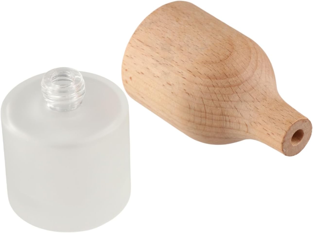 2pcs Glass Reed Diffuser Jars Empty Refillable Aromatherapy Bottles for Home Decor