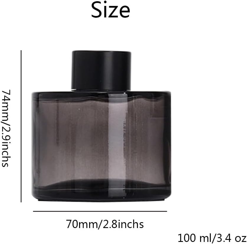 1Pcs 100ml Glass Reed Diffuser Bottle Empty Jar for DIY Replacement