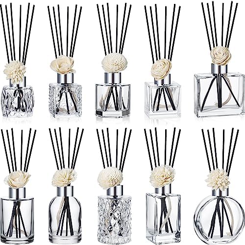 Tanlade 10 Piece Reed Diffuser Set Empty Bottles and Accessories