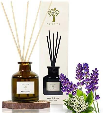 PRISTINE Reed Diffuser Set with Lavender and Amber Scent