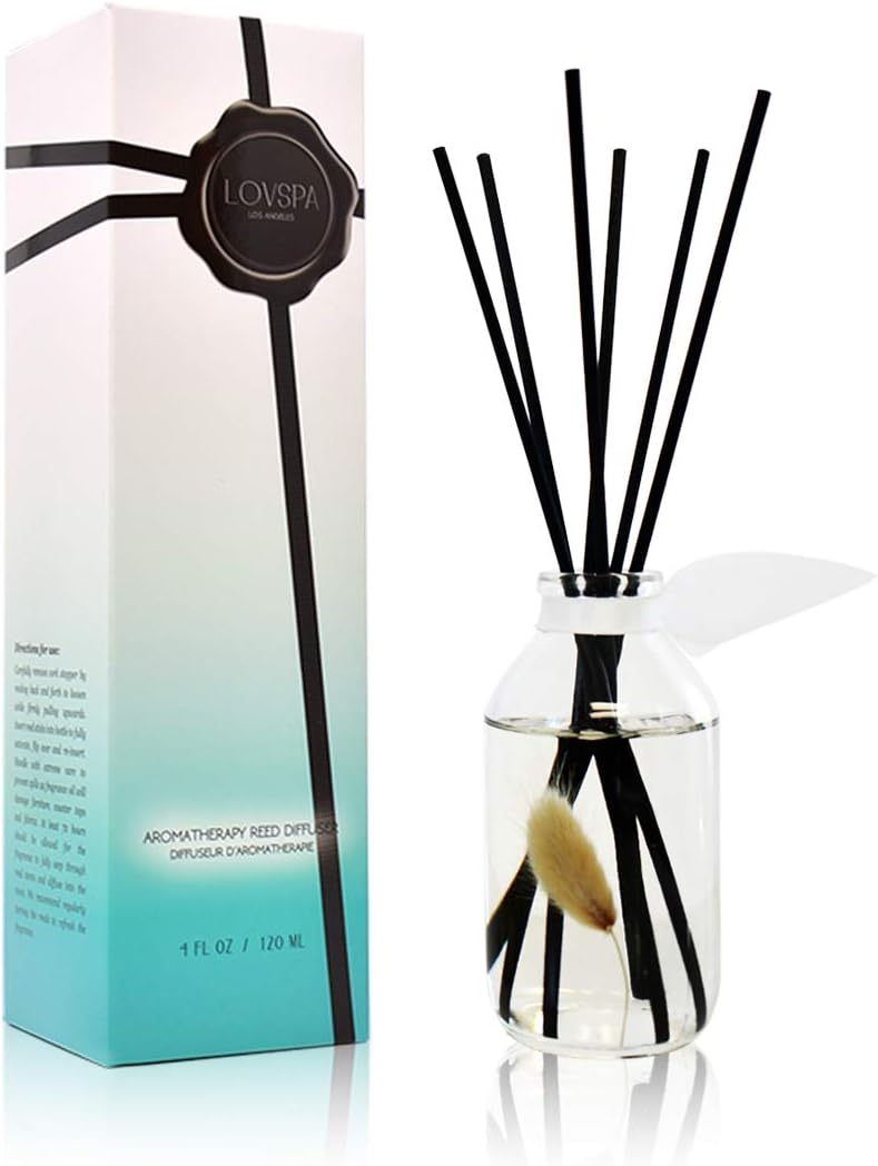 LOVSPA Clean Cotton Blossom Reed Diffuser Set