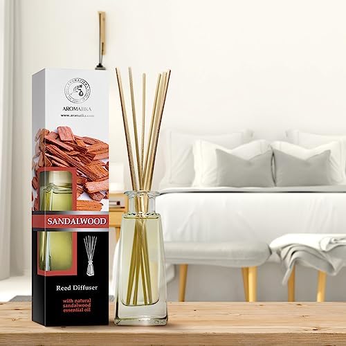 Sandalwood Reed Diffuser 34 Fl Oz - Natural Fragrance Set