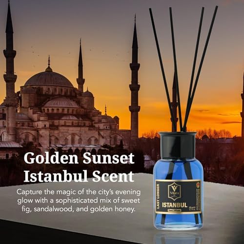 Luxury Reed Diffuser Set with Sticks - Woody Aromatics for Home