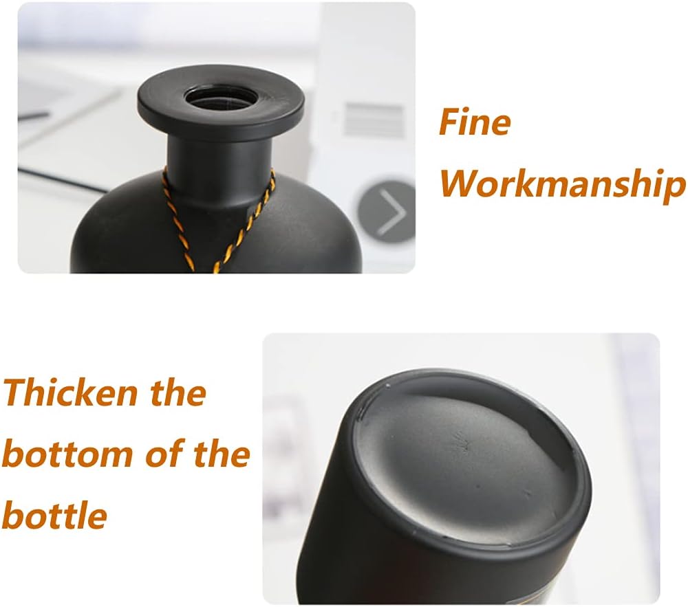 Black 150ML Glass Diffuser Jar for Aromatherapy