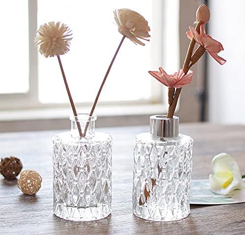 150ML Clear Glass Diffuser Jar with Silver Cap