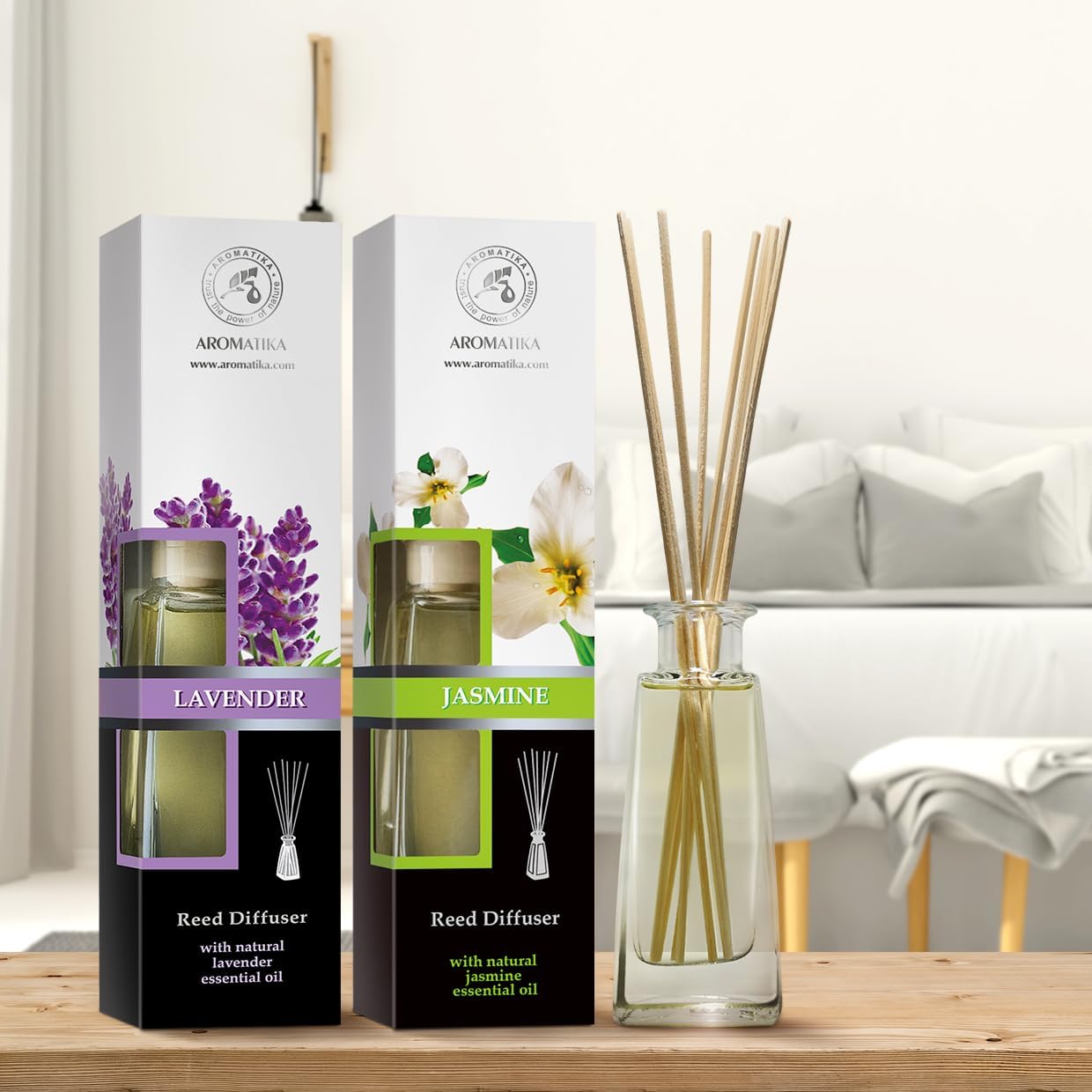 Jasmine Lavender Reed Diffuser Set 34 Fl Oz