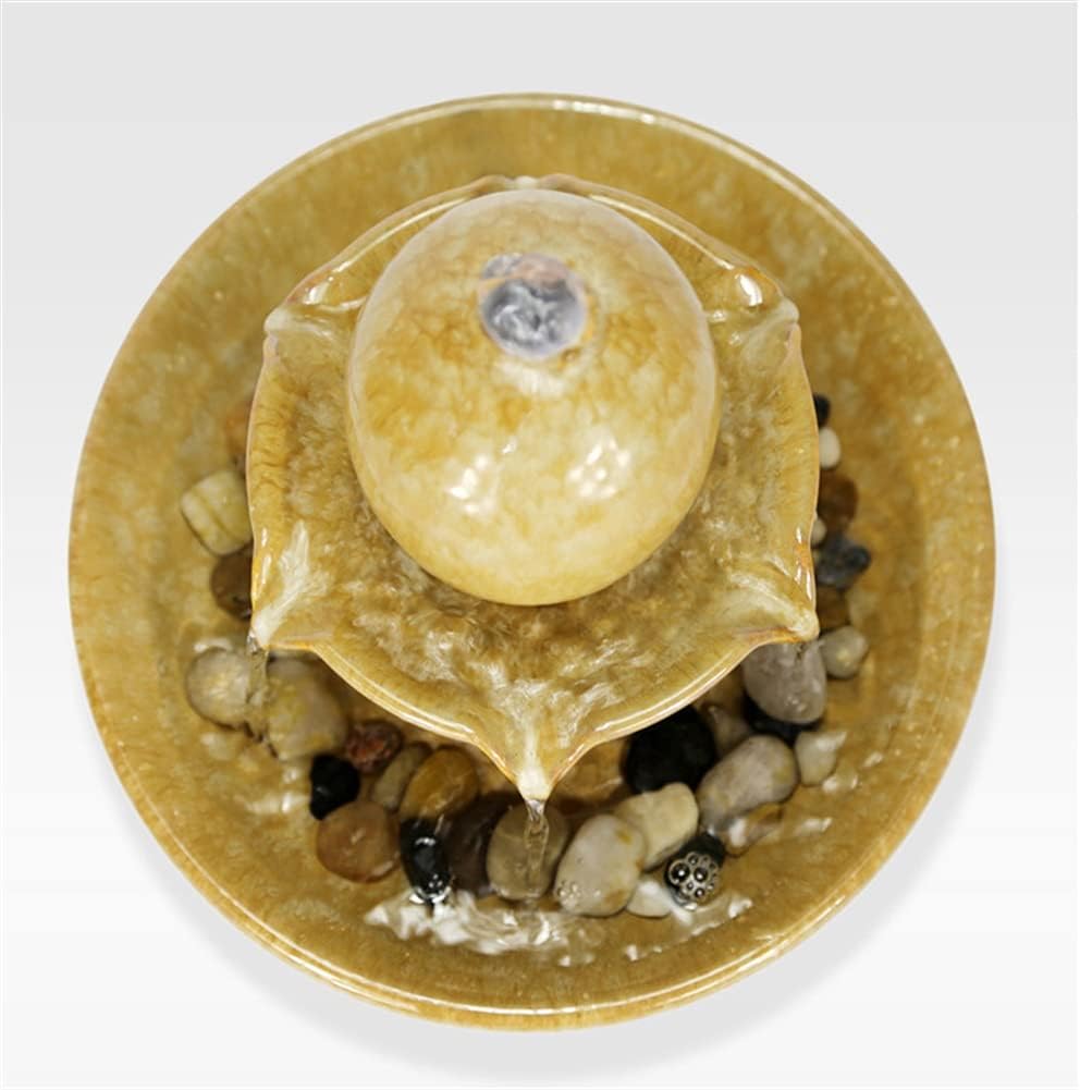 Ceramic Tabletop Fountain for Home Office Zen Relaxation