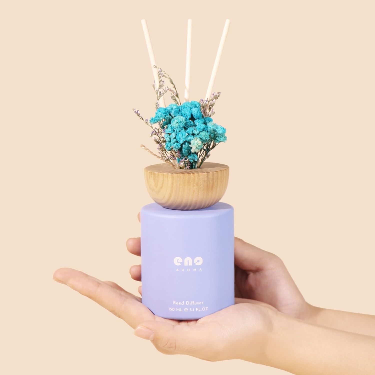 SOXCOMFY Reed Diffuser Set with Dried Flowers