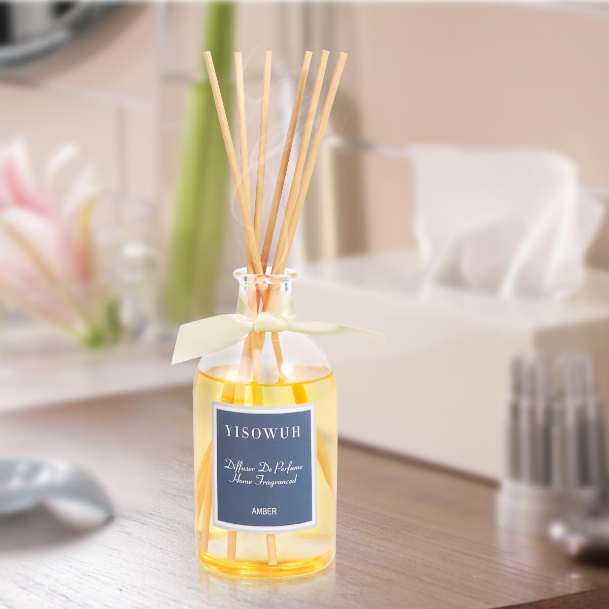 Amber Fruity Reed Diffuser Set - 250ml with 8 Sticks