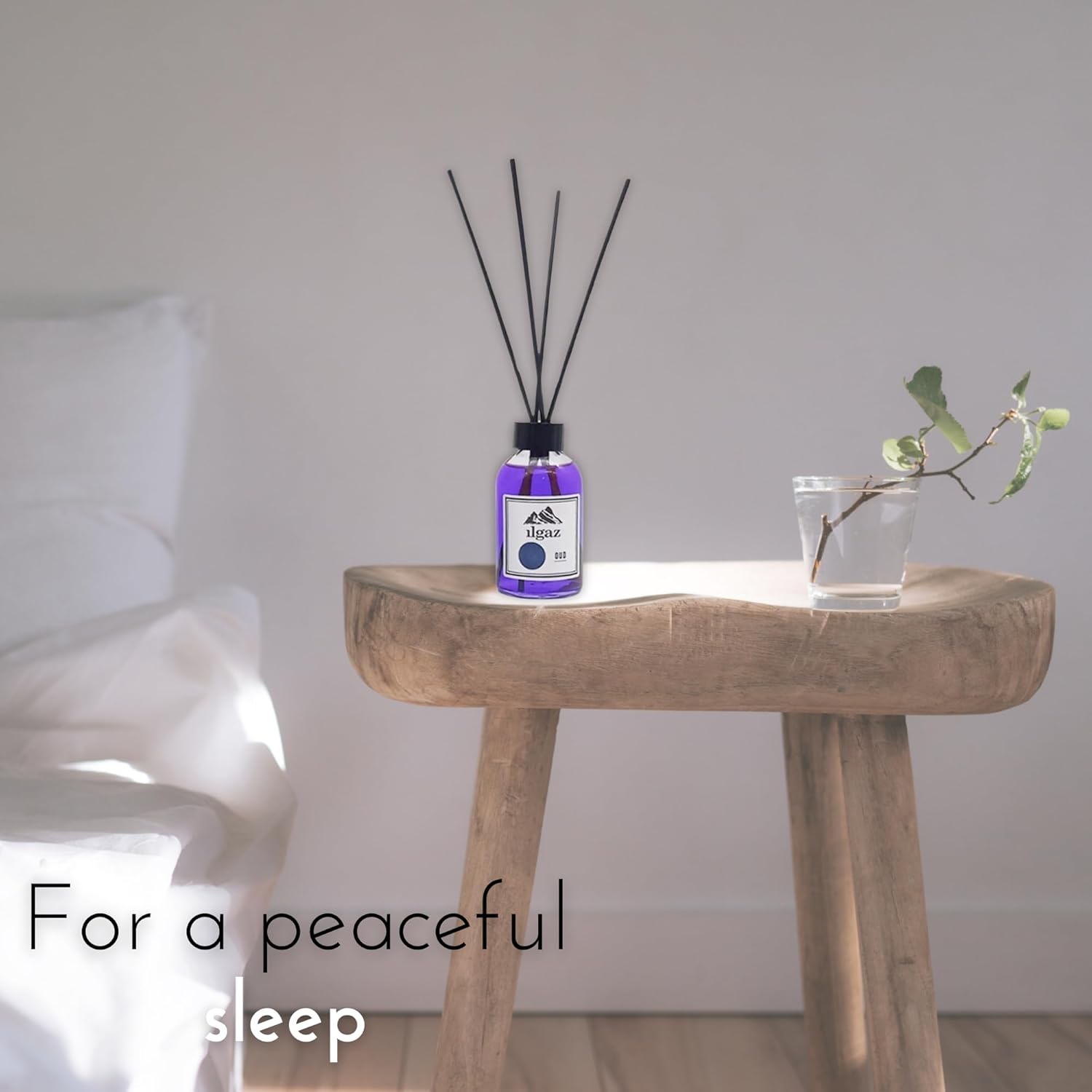 Bamboo Reed Diffuser Set with Oud Fragrance