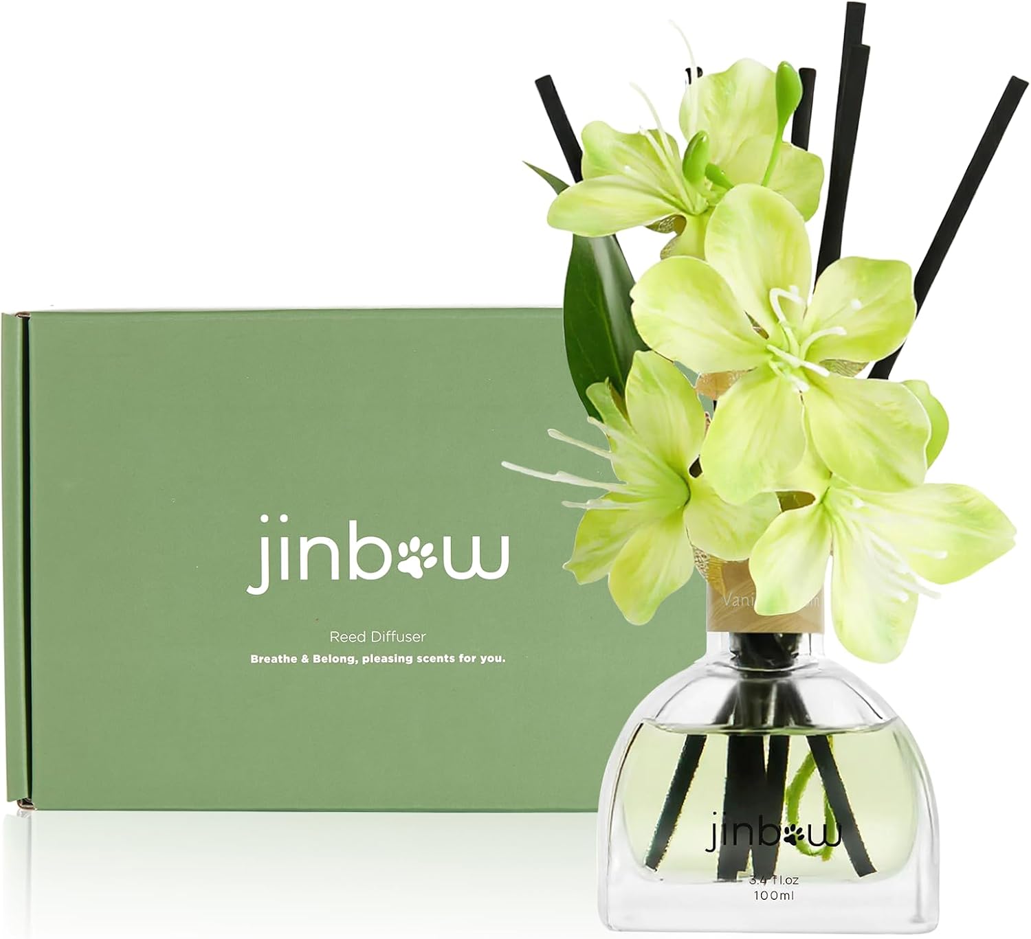 Vanilla Scented Reed Diffuser Set 34 Oz