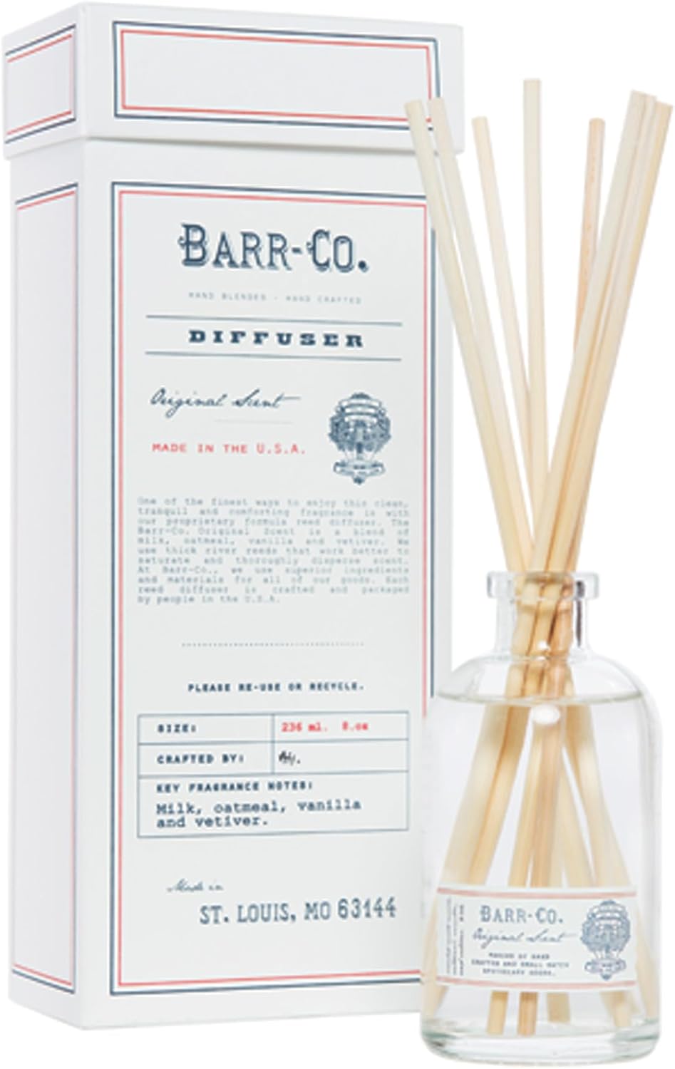 Barr-Co Original Scent Reed Diffuser Kit 8 Fl Oz