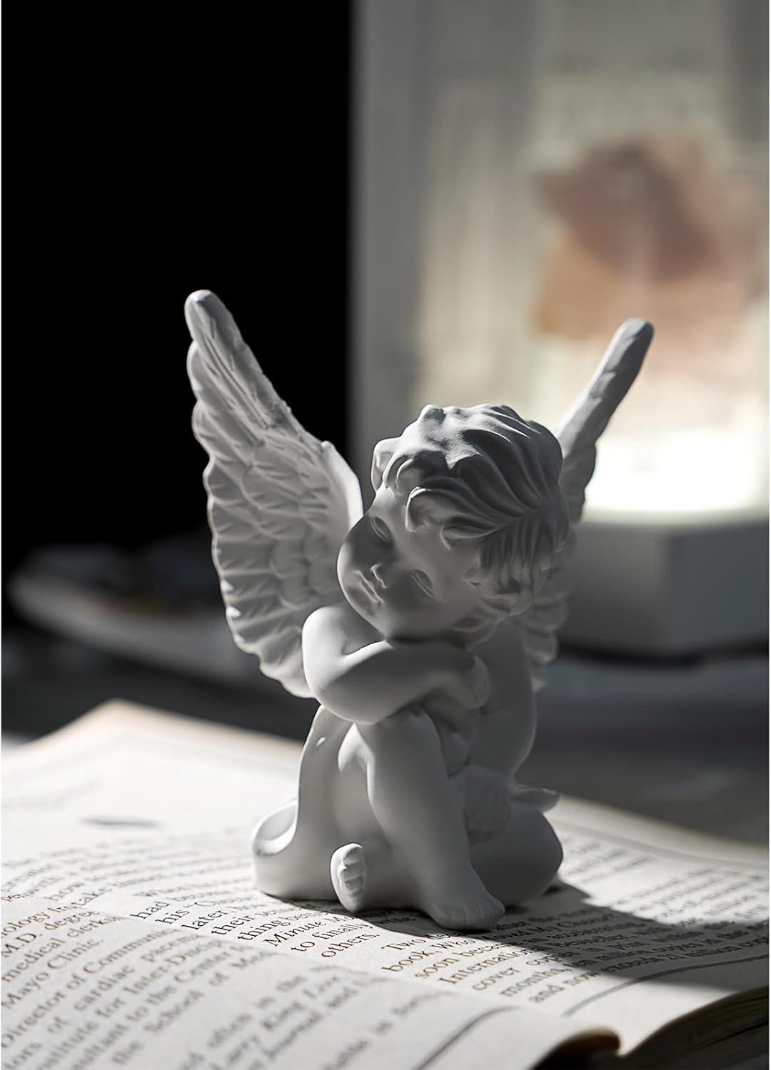 Handmade Gypsum Aroma Lamp with 3 Color Lighting