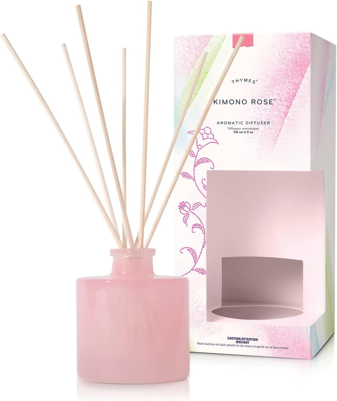 Thymes Petite Reed Diffuser - 4 Fl Oz - Kimono Rose 1
