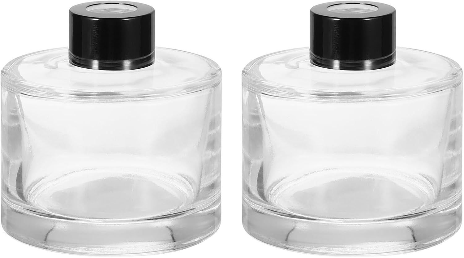 HARFINGTON 2pcs 150ml Empty Glass Diffuser Bottle Set