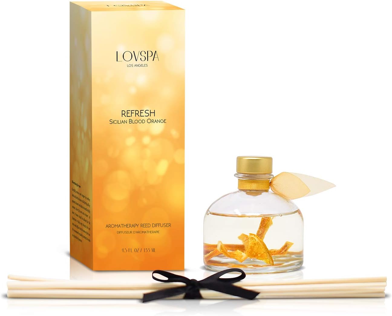 LOVSPA Refresh Blood Orange Citrus Reed Diffuser Set