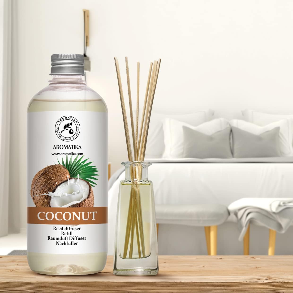 Coconut Reed Diffuser Refill 17 Fl Oz - Natural Home Fragrance
