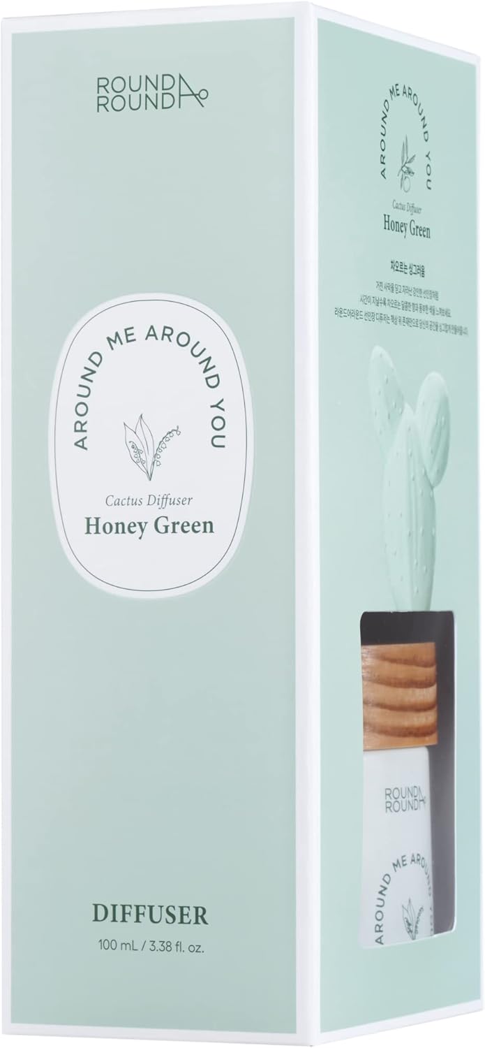 Round AROUND Cactus Diffuser Honey Green