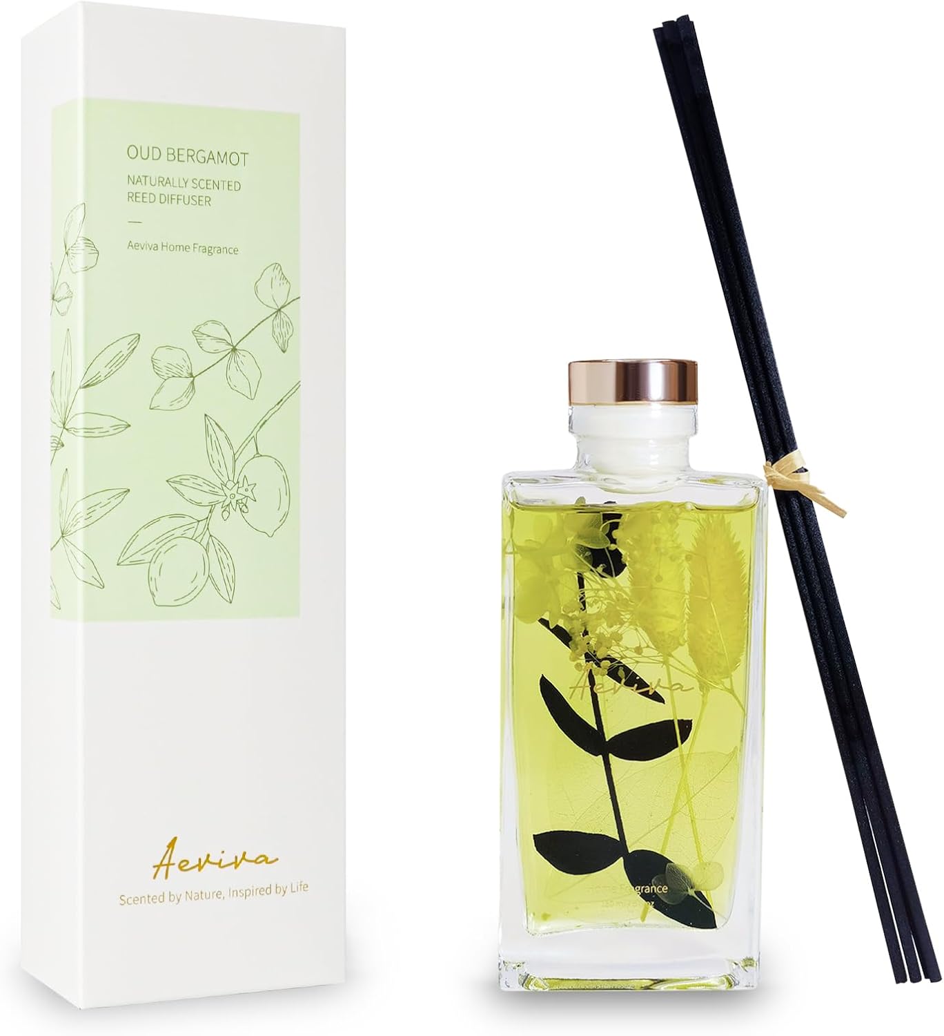 Aeviva Reed Diffuser Set Oud Bergamot Scent