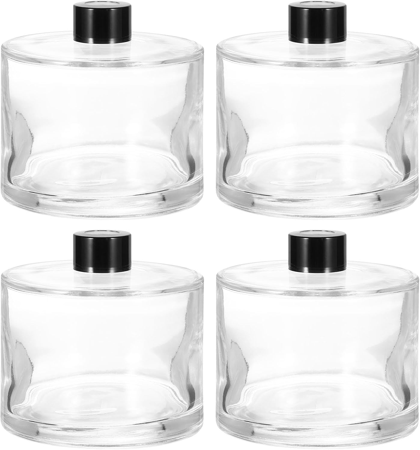 HARFINGTON 4Pcs 500Ml Empty Glass Diffuser Bottle Set