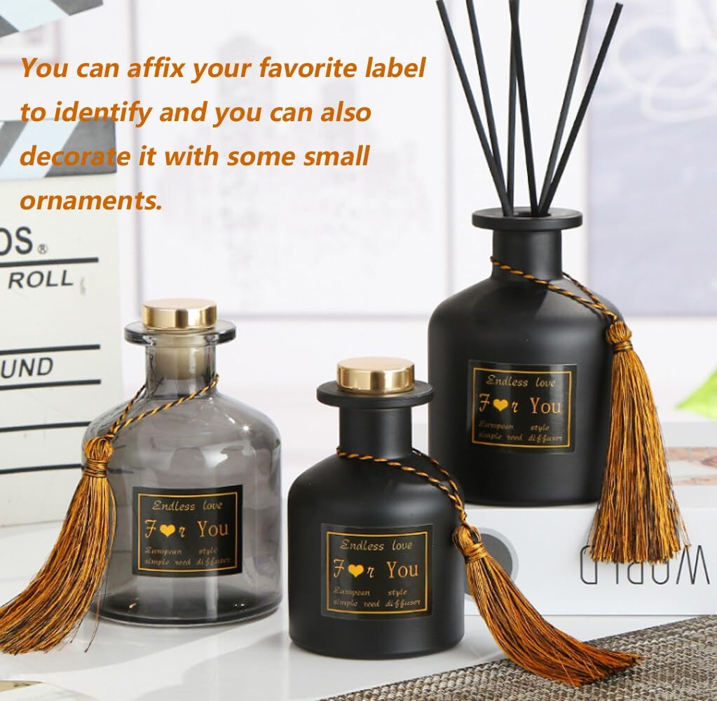 Grey 150ML Glass Diffuser Bottle Jar Vase