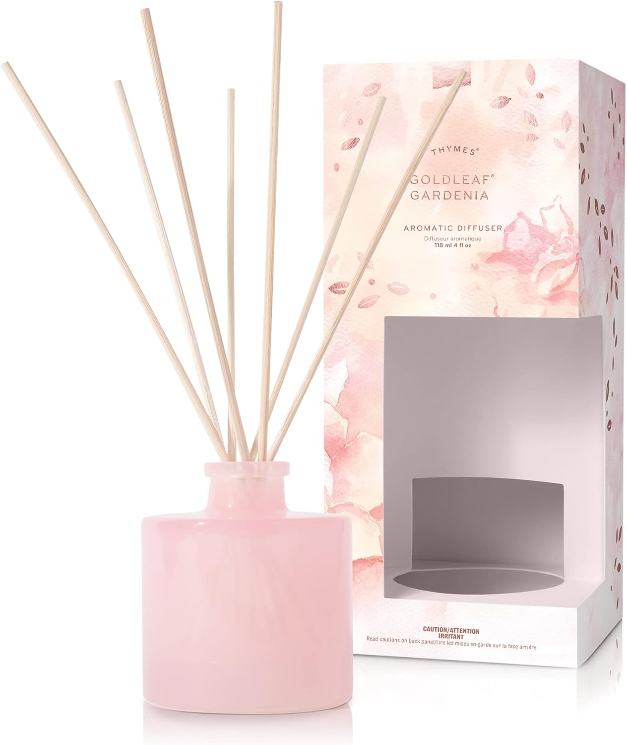 Thymes Petite Diffuser - 4 Fl Oz - Goldleaf Gardenia 1