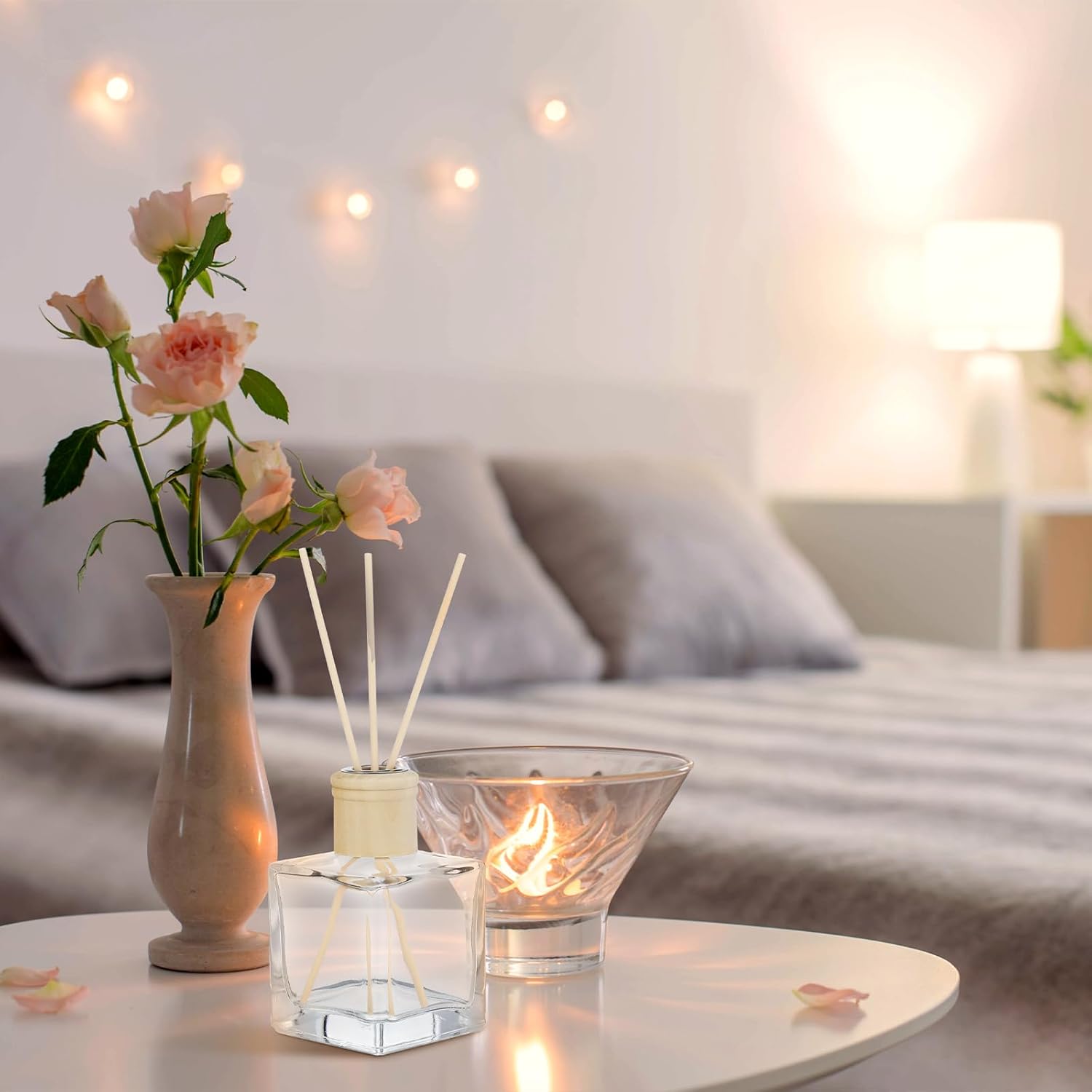 Mifoci 10 Piece Glass Diffuser Set with Sticks and Caps