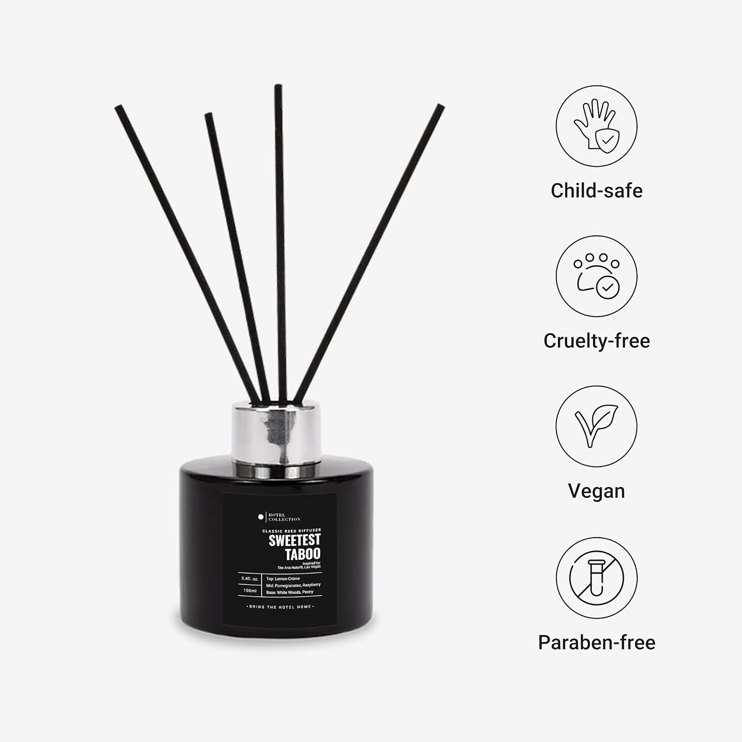 Hotel Collection Sweetest Taboo Reed Diffuser Set - Luxury Aromatherapy