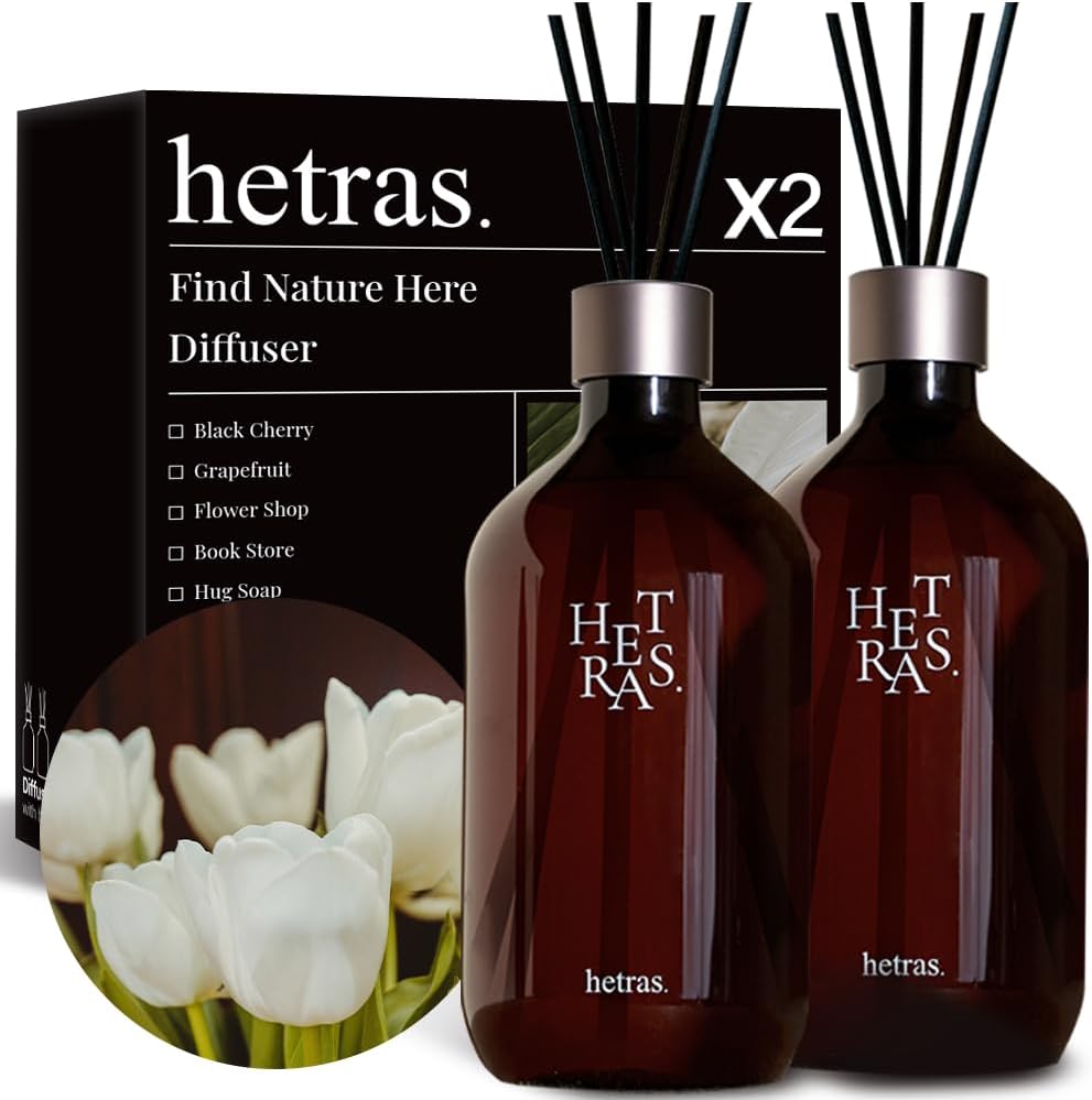 HETRAS Premium Reed Diffuser Set 2 Pack 1