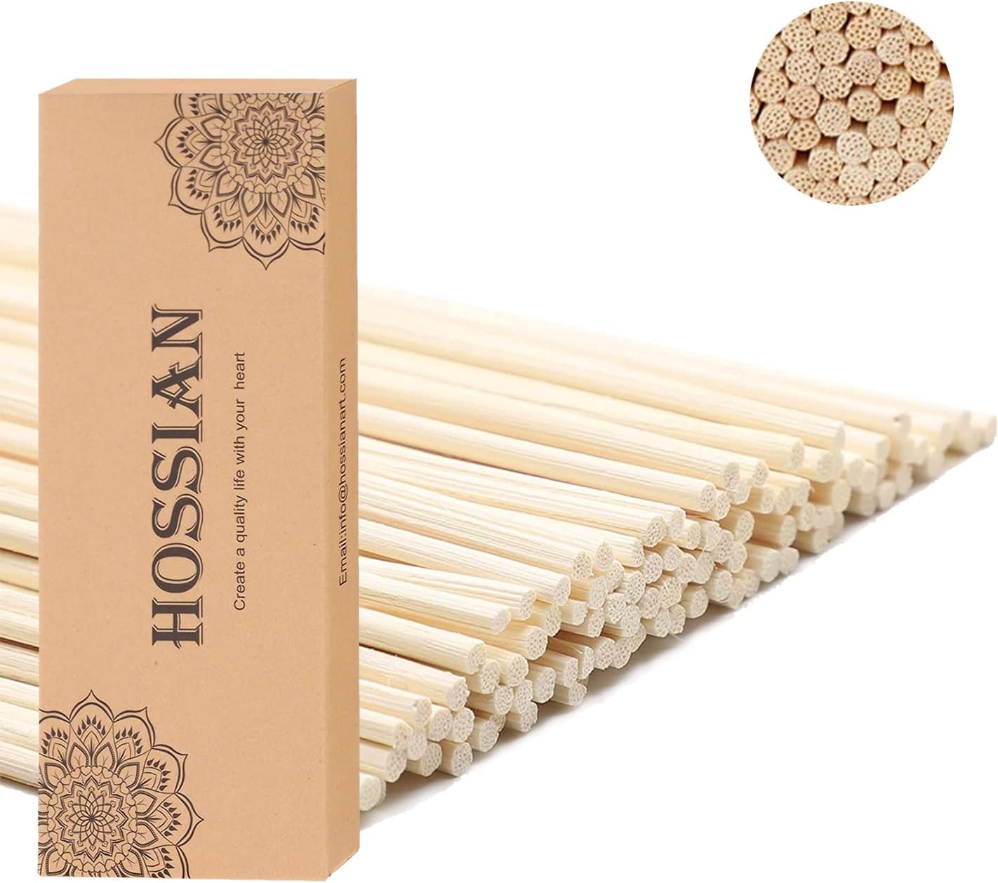 HOSSIAN 10 Pack Reed Diffuser Sticks Set