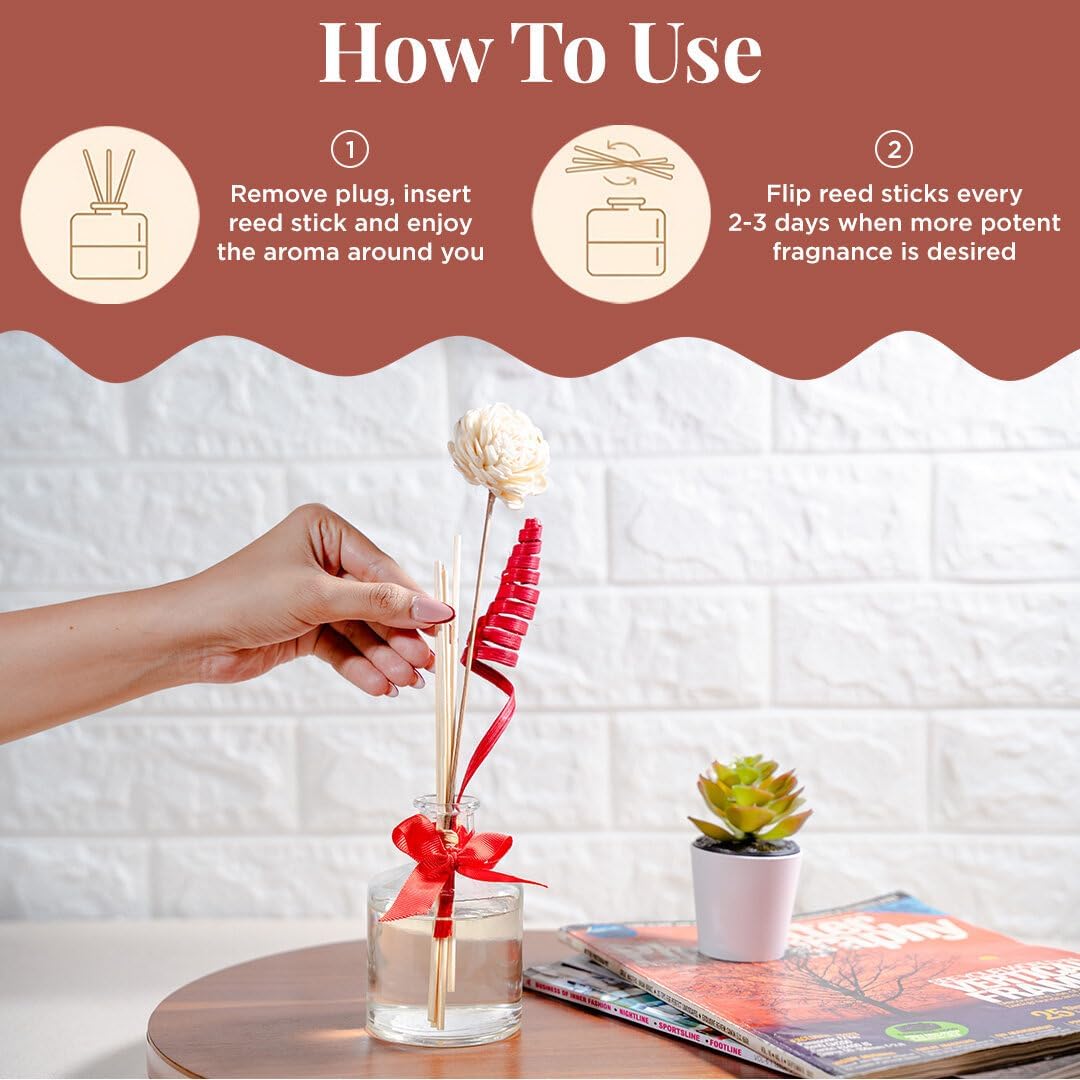 Folkulture Reed Diffuser Set 5oz Vanilla Scent