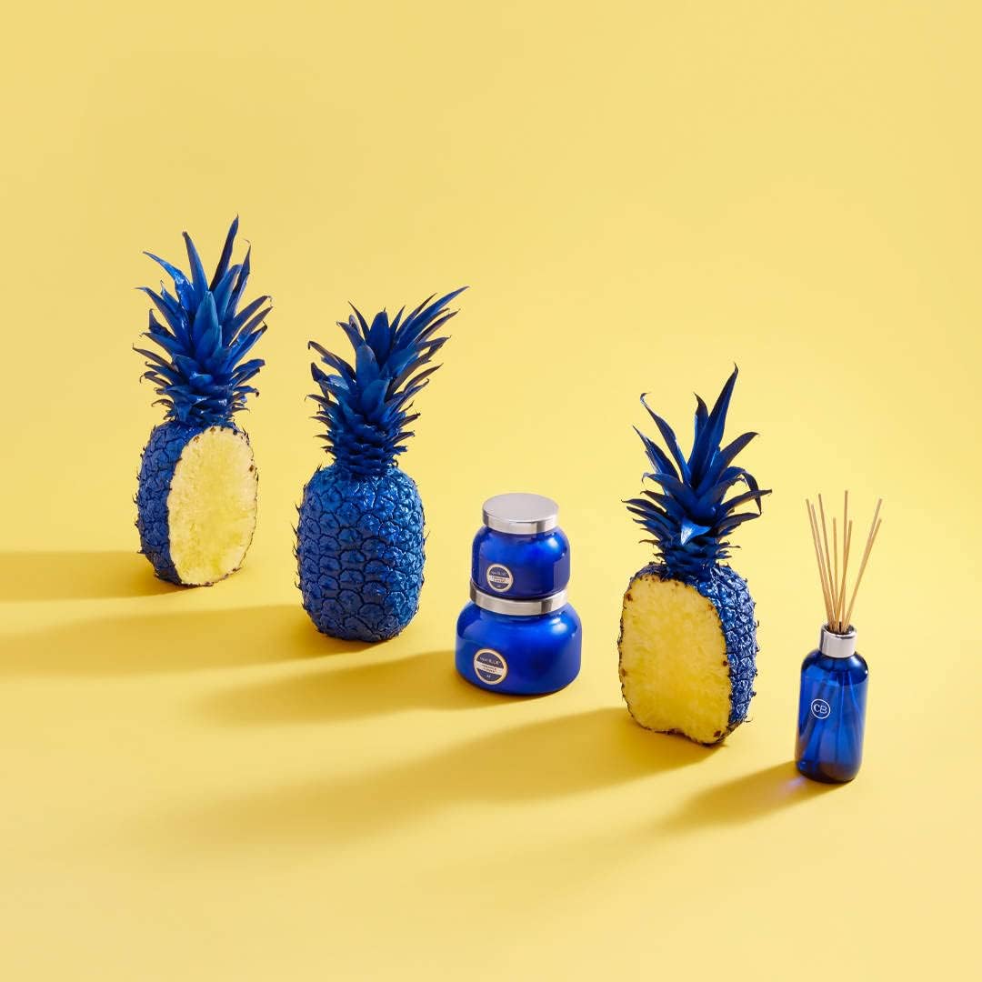 Capri Blue Pineapple Flower Reed Diffuser Set