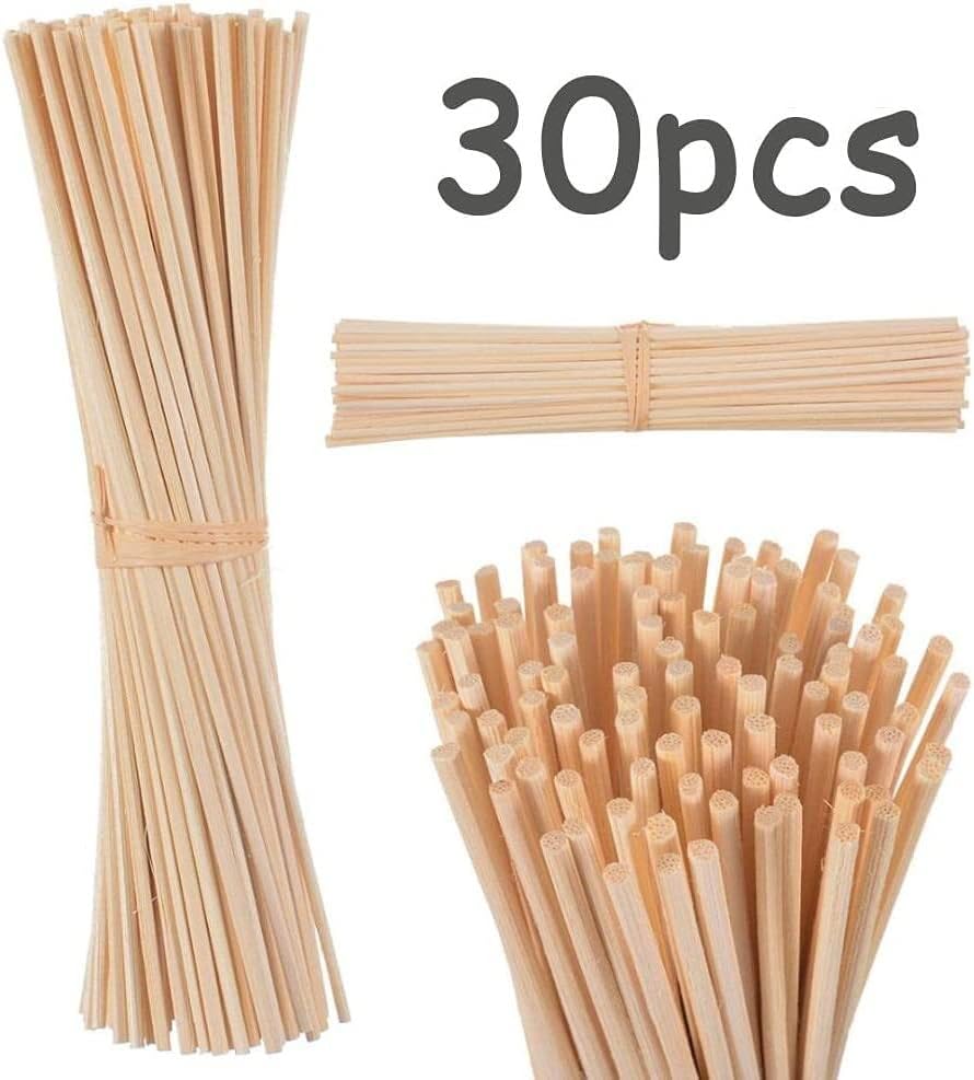 30Pcs Wood Rattan Reed Sticks for Diffusers