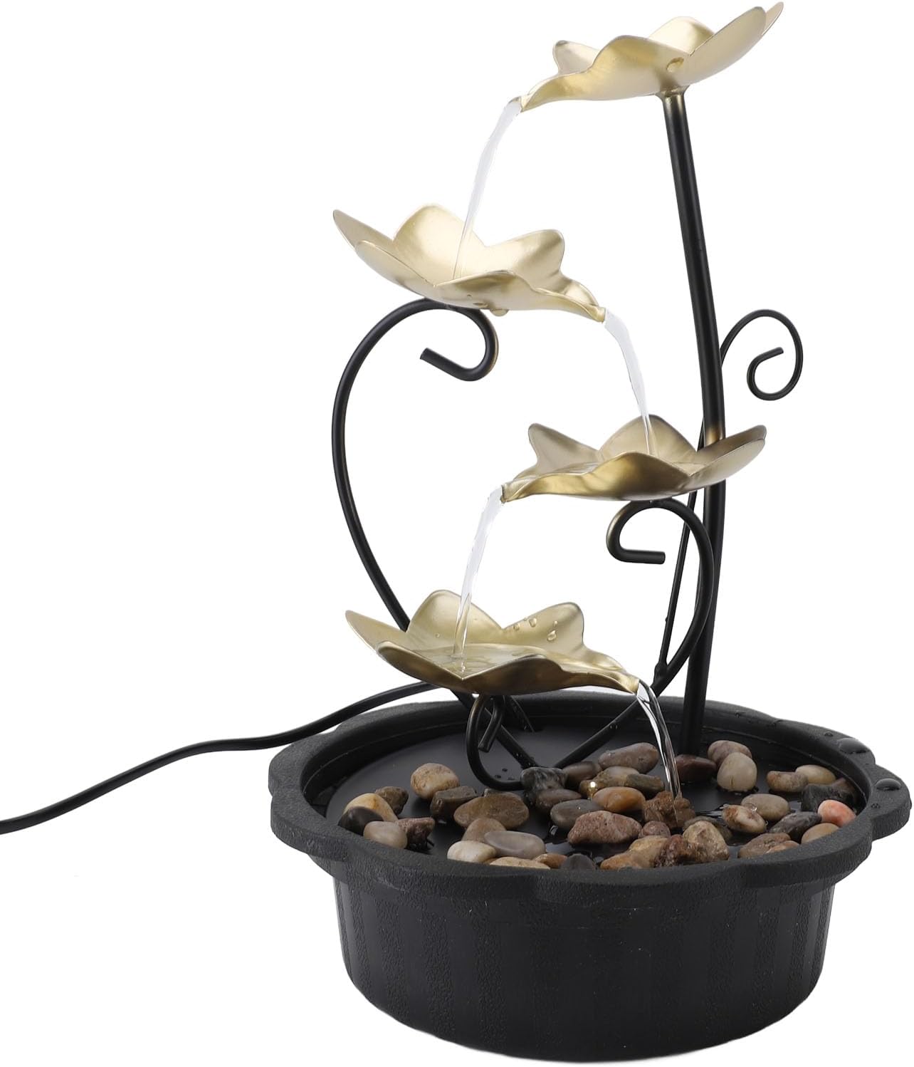 Adjustable Water Tabletop Fountain with LED Light