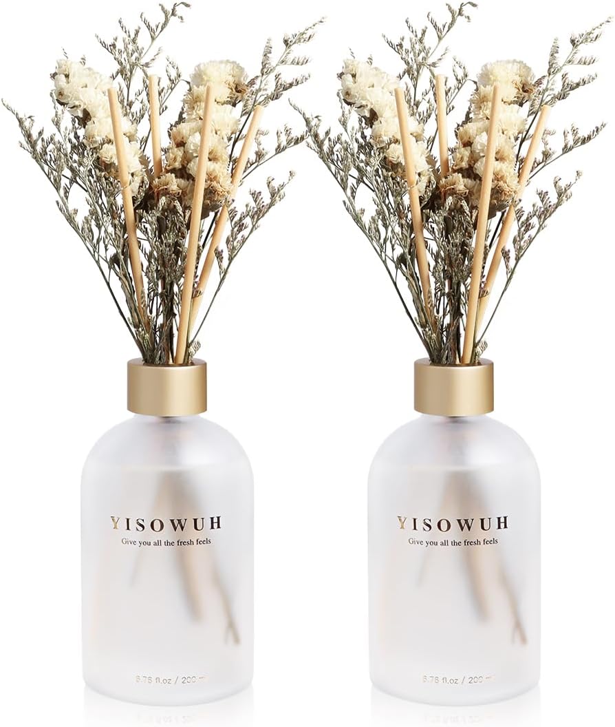 Jasmine Tea Reed Diffuser Set 2 Packs with 16 Sticks
