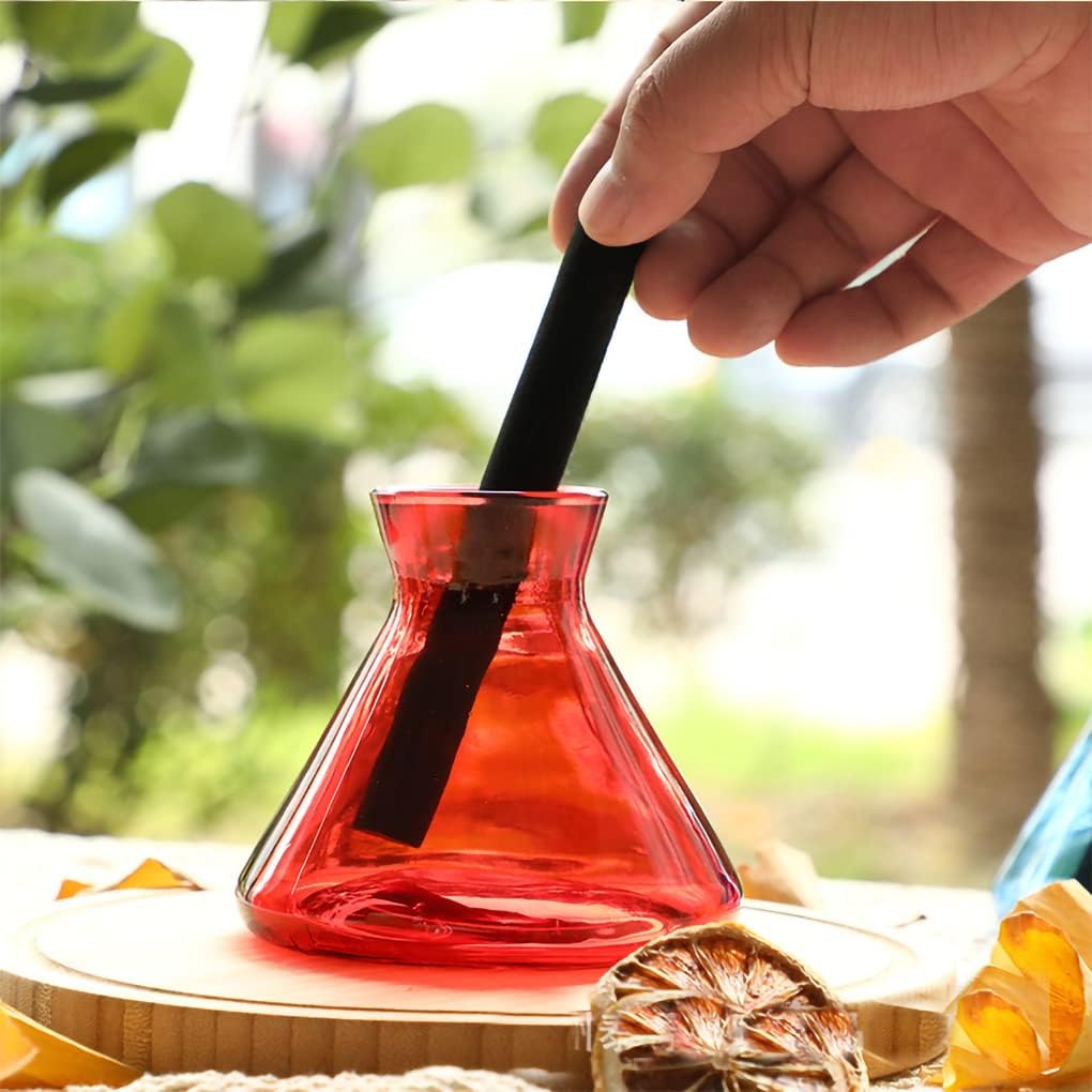 WAIT FLY 7 Oz Glass Diffuser Bottle Set - Red