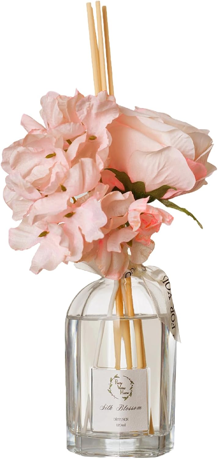 Pretty Valley Home Reed Diffuser Set - Silk Blossom 120Ml Gift Box