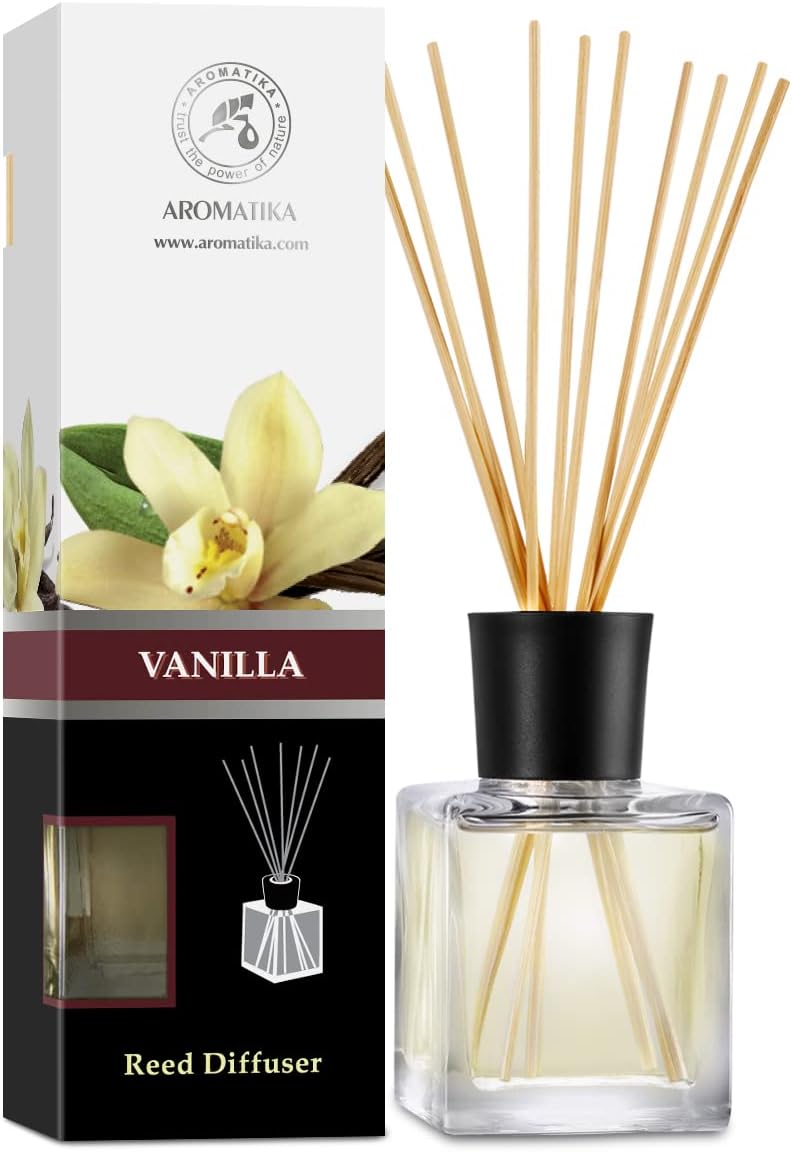 Vanilla Essential Oil Reed Diffuser Set 68 Fl Oz